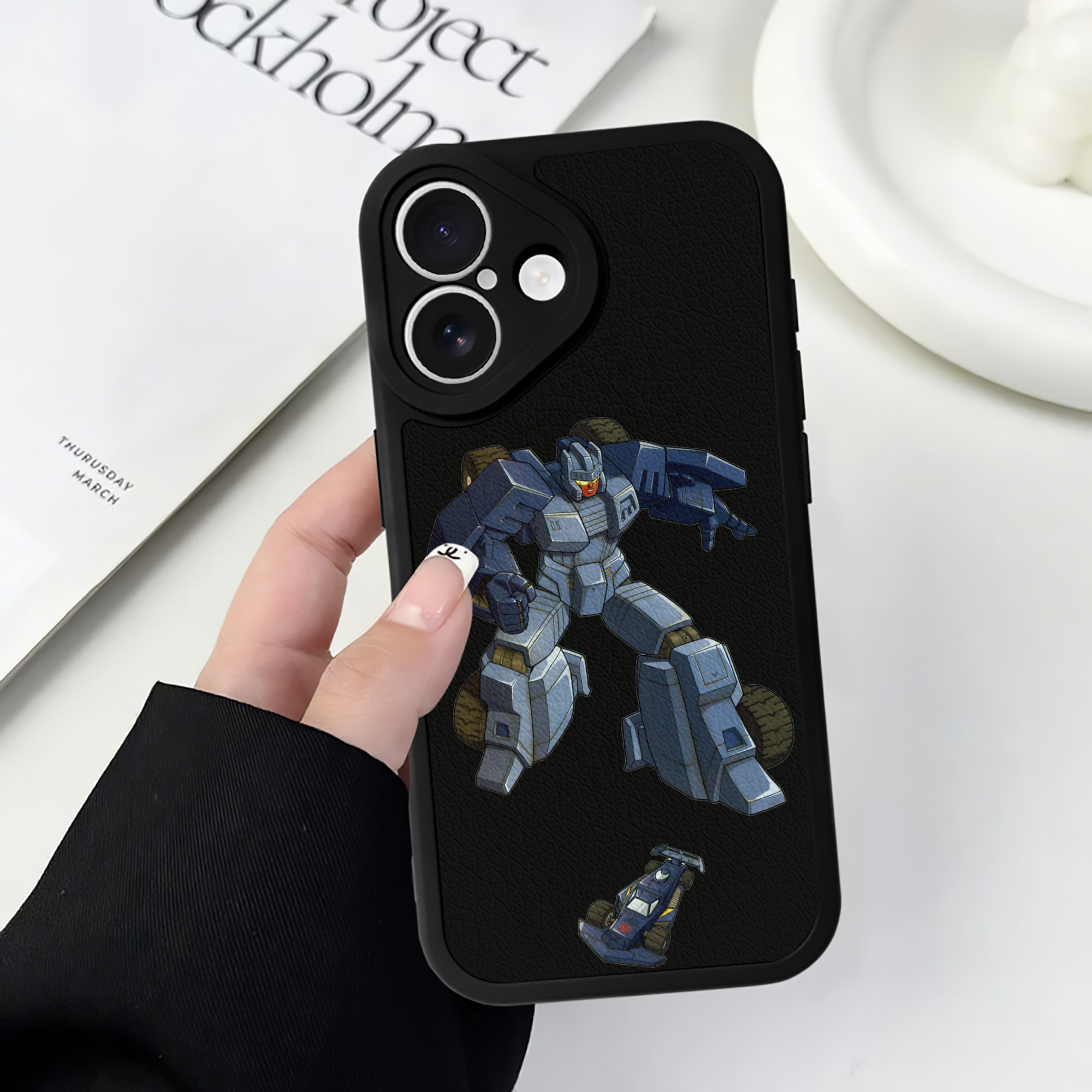 （画像用）  【iPhone 16シリーズ対応】シリコンスマホケース（レザー調） 材質：シリコン